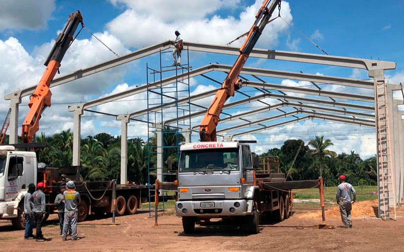 capa OBRA COMERCIAL BARRACÃO FAZENDA SANTA LUCIA concreta